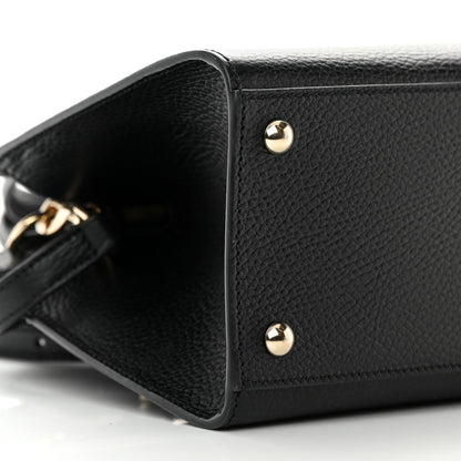 Gucci Pebbled Calfskin Medium Soho Top Handle Satchel Black 11 of 15