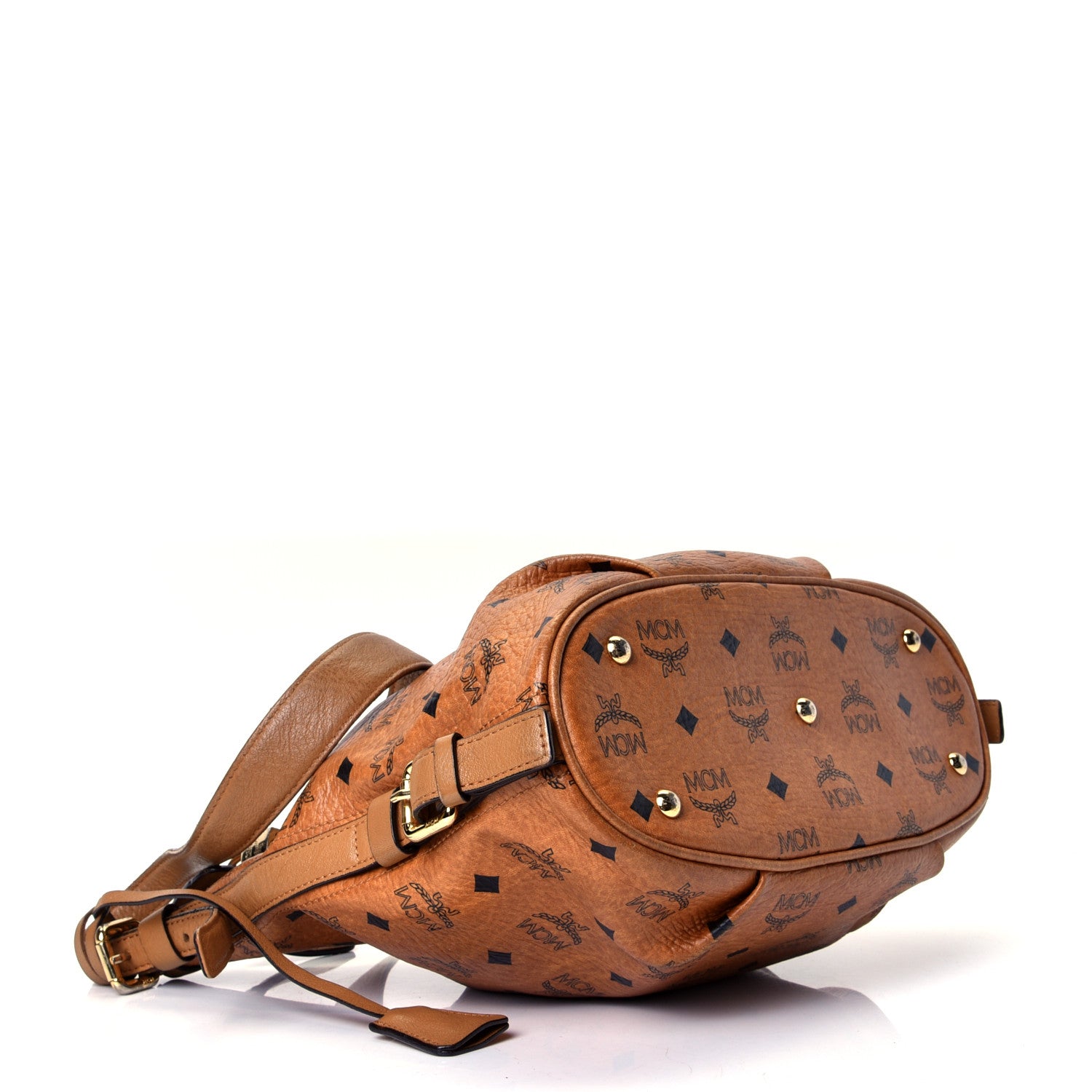 MCM Visetos Hobo Cognac 3 of 4