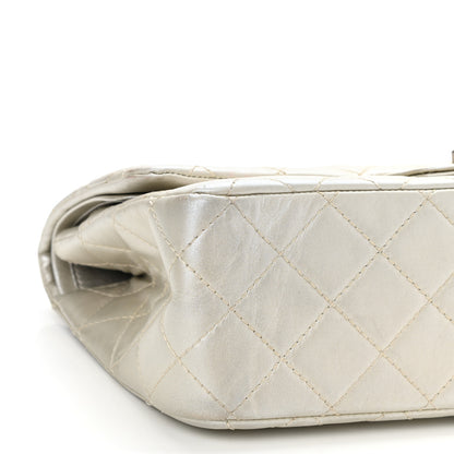 Chanel Metallic Lambskin Quilted 2.55 Reissue 227 Flap Silver 9 of 12