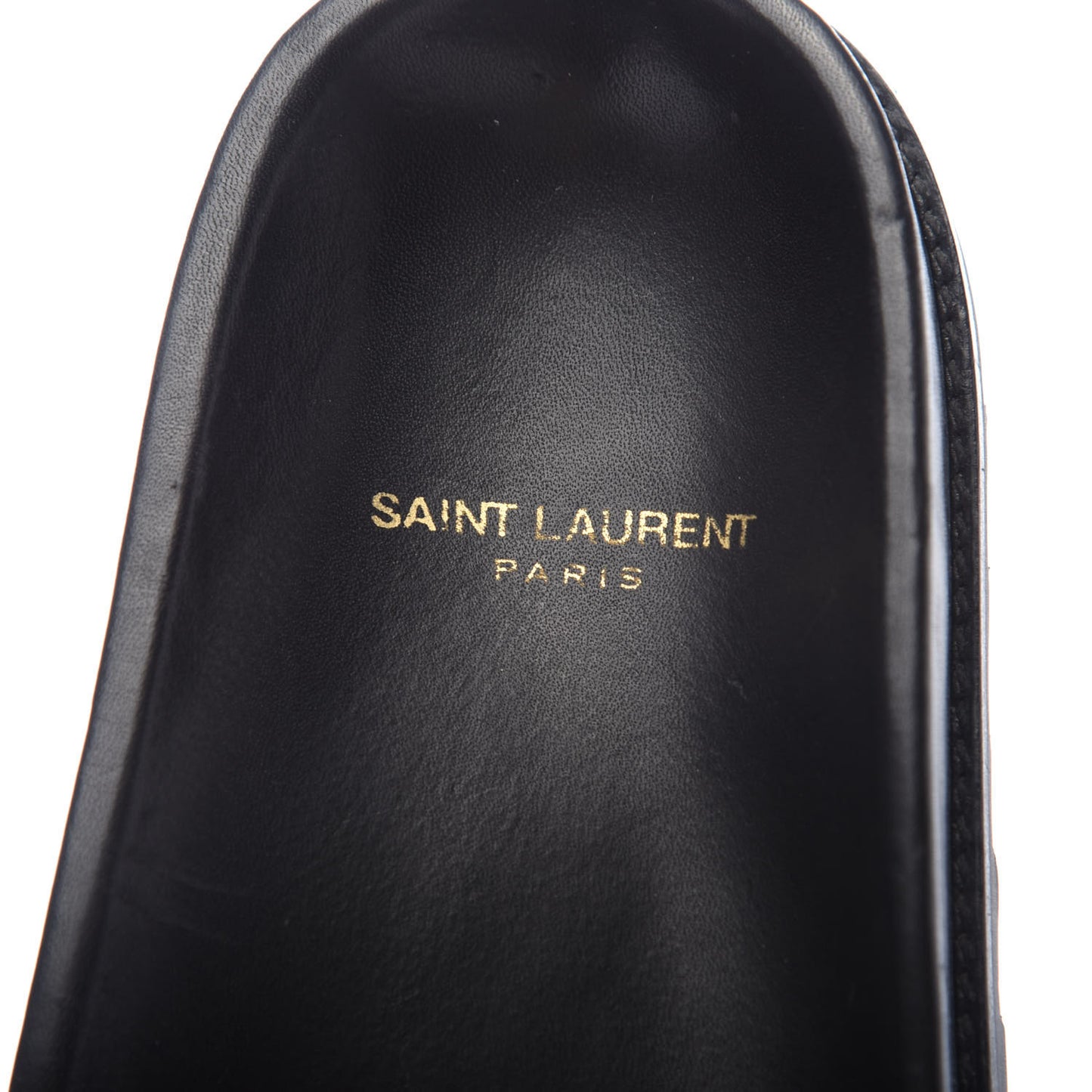 Calfskin Monogram Jimmy Joan Slide Sandals 37 Black