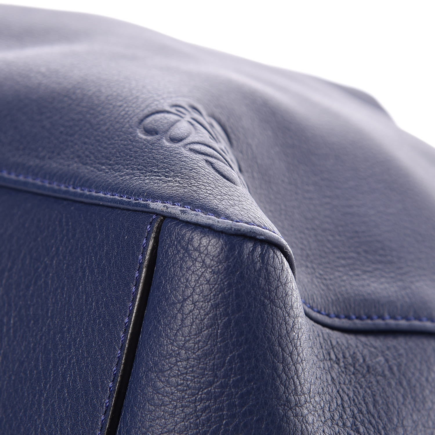 Loewe Calfskin V Bucket Bag Blue 11 of 12