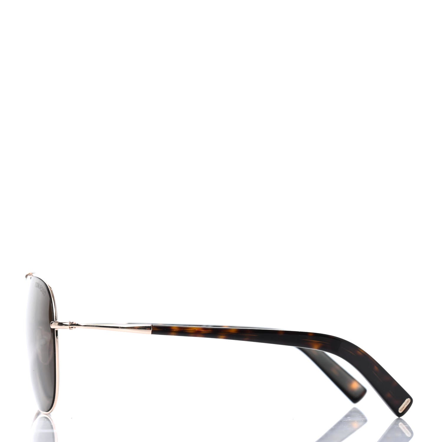 Tom Ford Aviator April TF393 Sunglasses Gold Tortoise 3 of 4