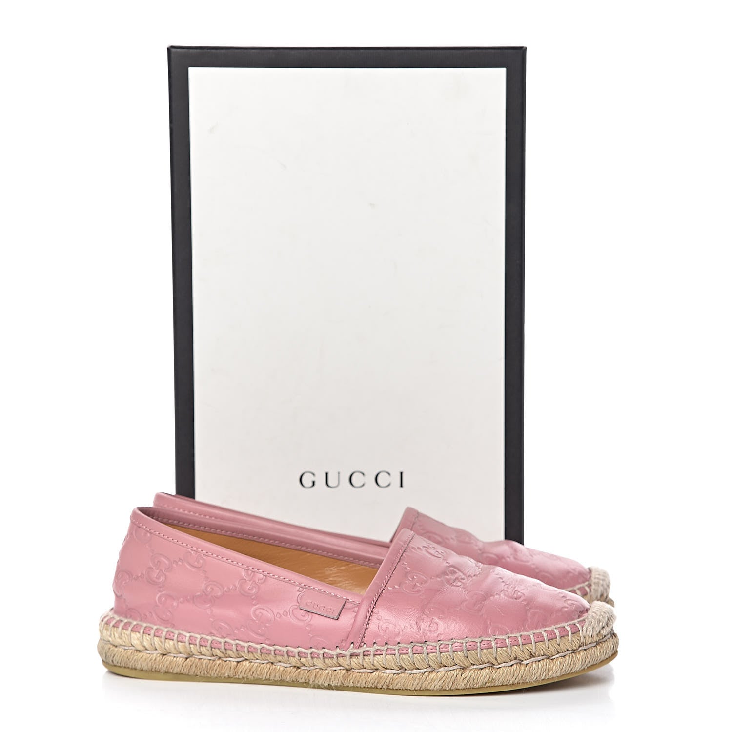 Gucci Guccissima Signature Espadrilles 38 Rose Baby Candy 13 of 13