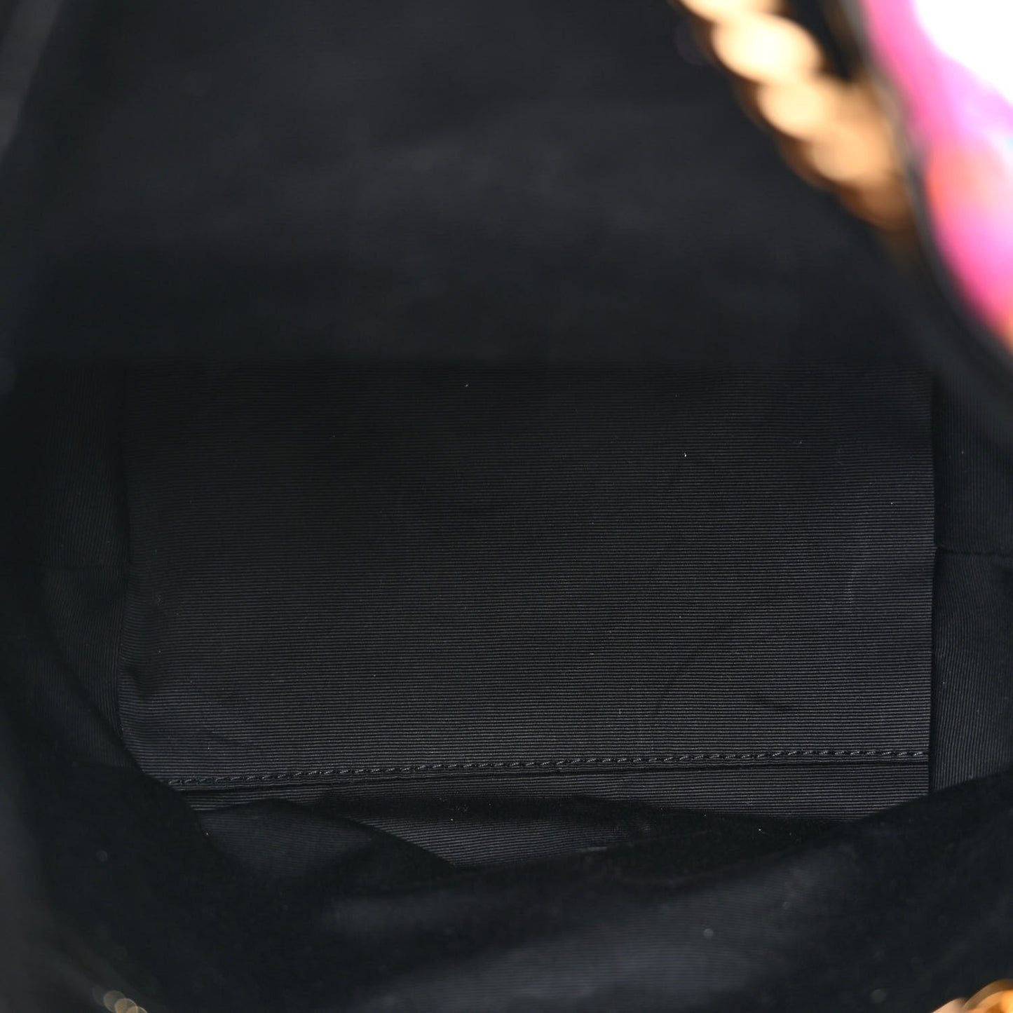 Tweed Lambskin Matelasse Monogram Joe Backpack Black Rosso Multicolor