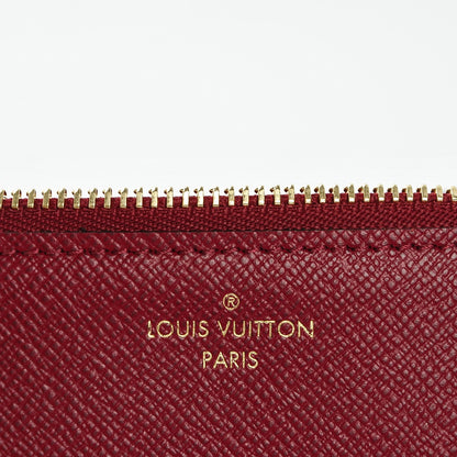 Louis Vuitton Calfskin Jeanne Wallet Zippered Insert Fuchsia 6 of 6