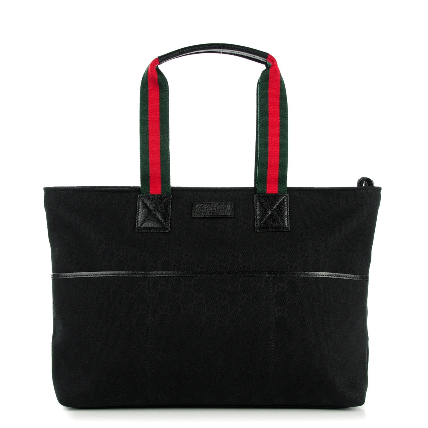 Gucci Monogram Web Large Diaper Tote Black 1 of 7