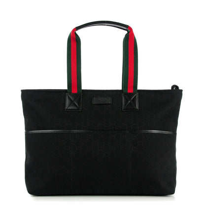Gucci Monogram Web Large Diaper Tote Black 1 of 7