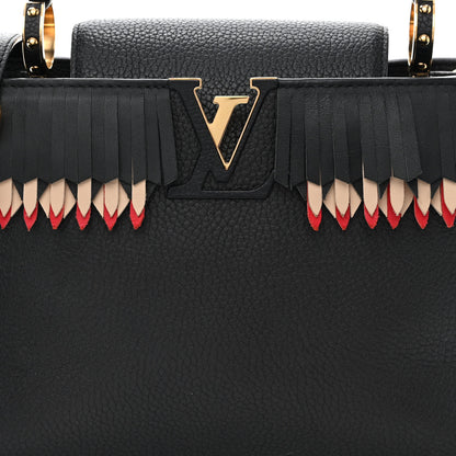 Louis Vuitton Hanami Taurillon Capucines BB Black Multicolor 7 of 9