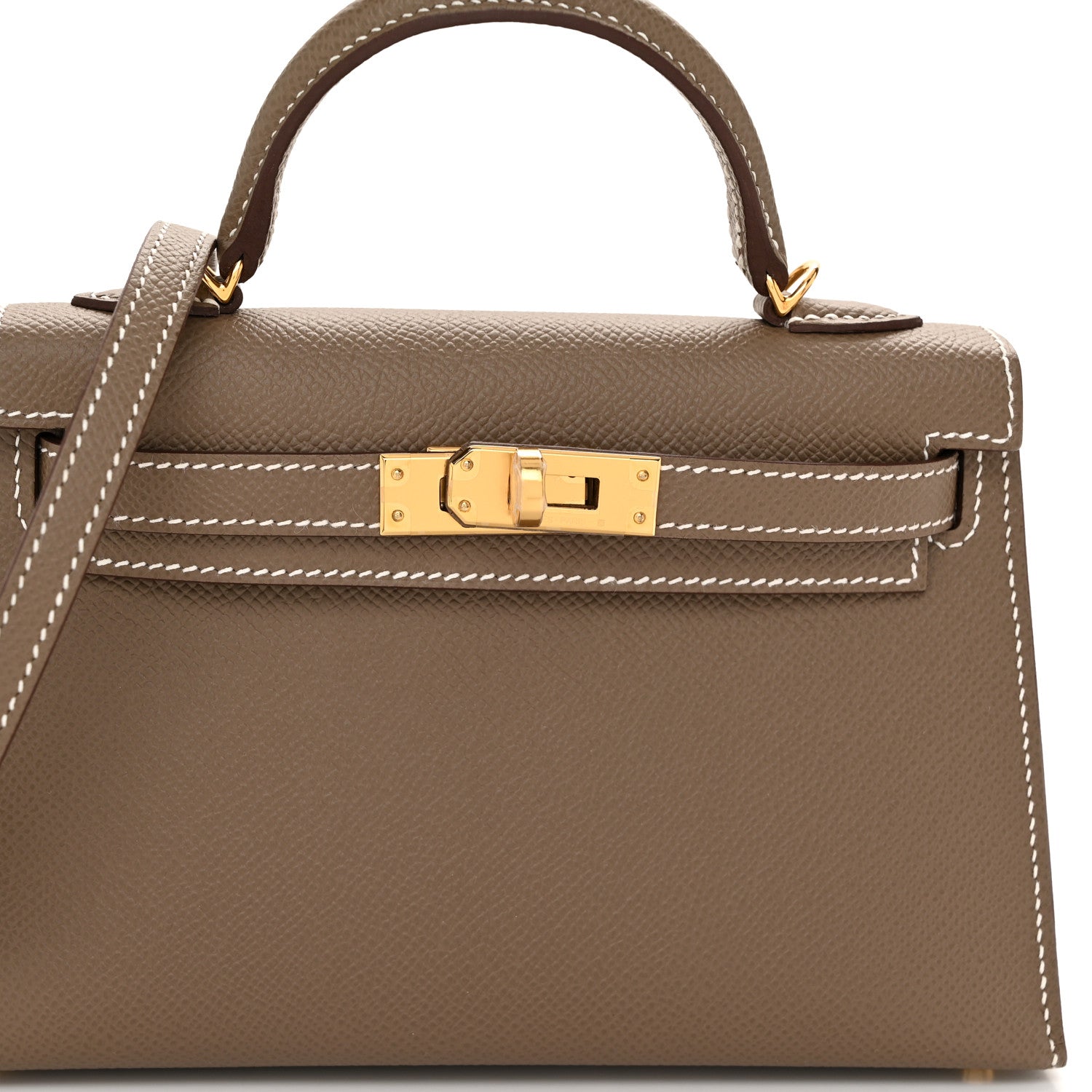 Hermes Epsom Mini Kelly Sellier 20 Etoupe 8 of 11