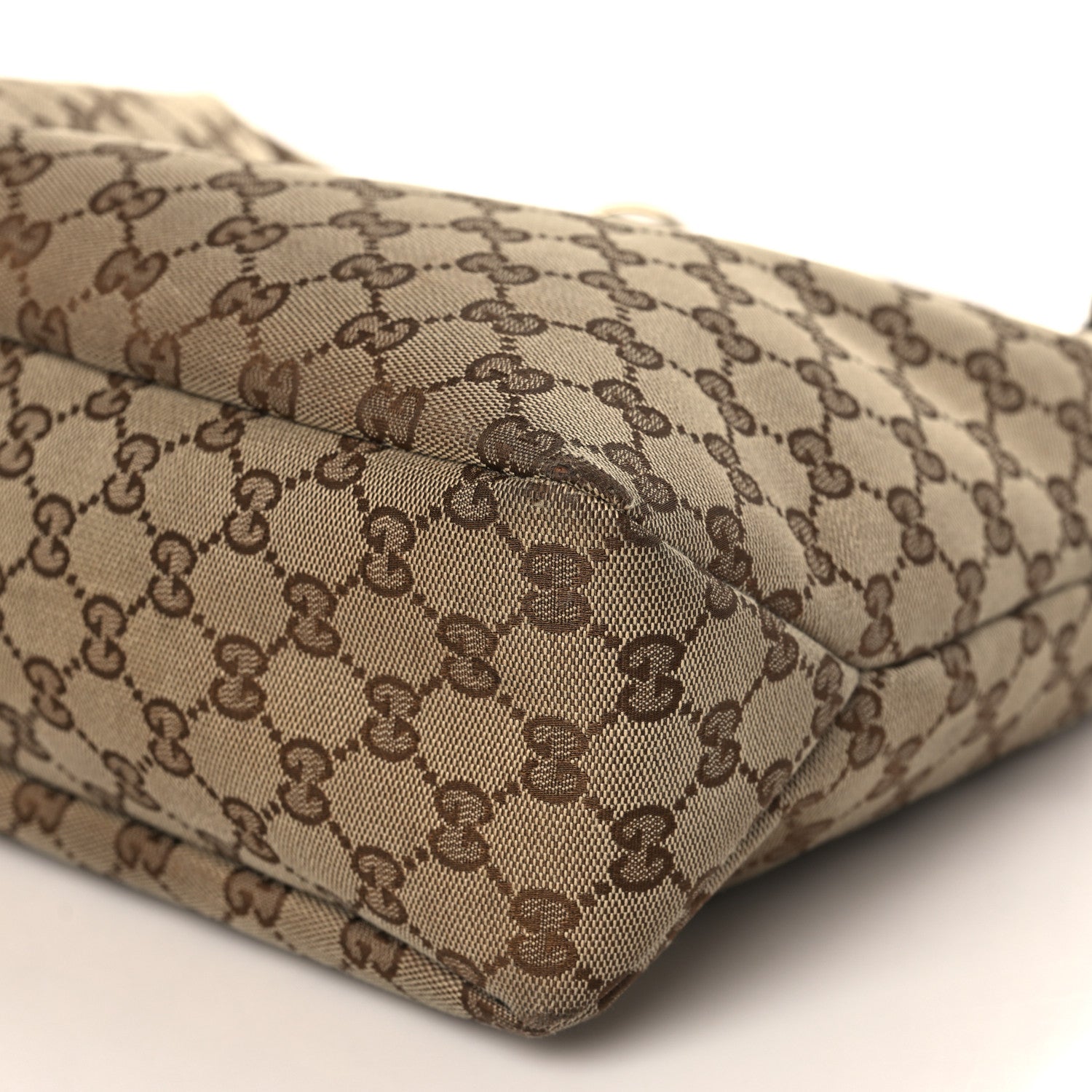 Gucci Monogram Medium Horsebit Chain Hobo Dark Brown 9 of 10