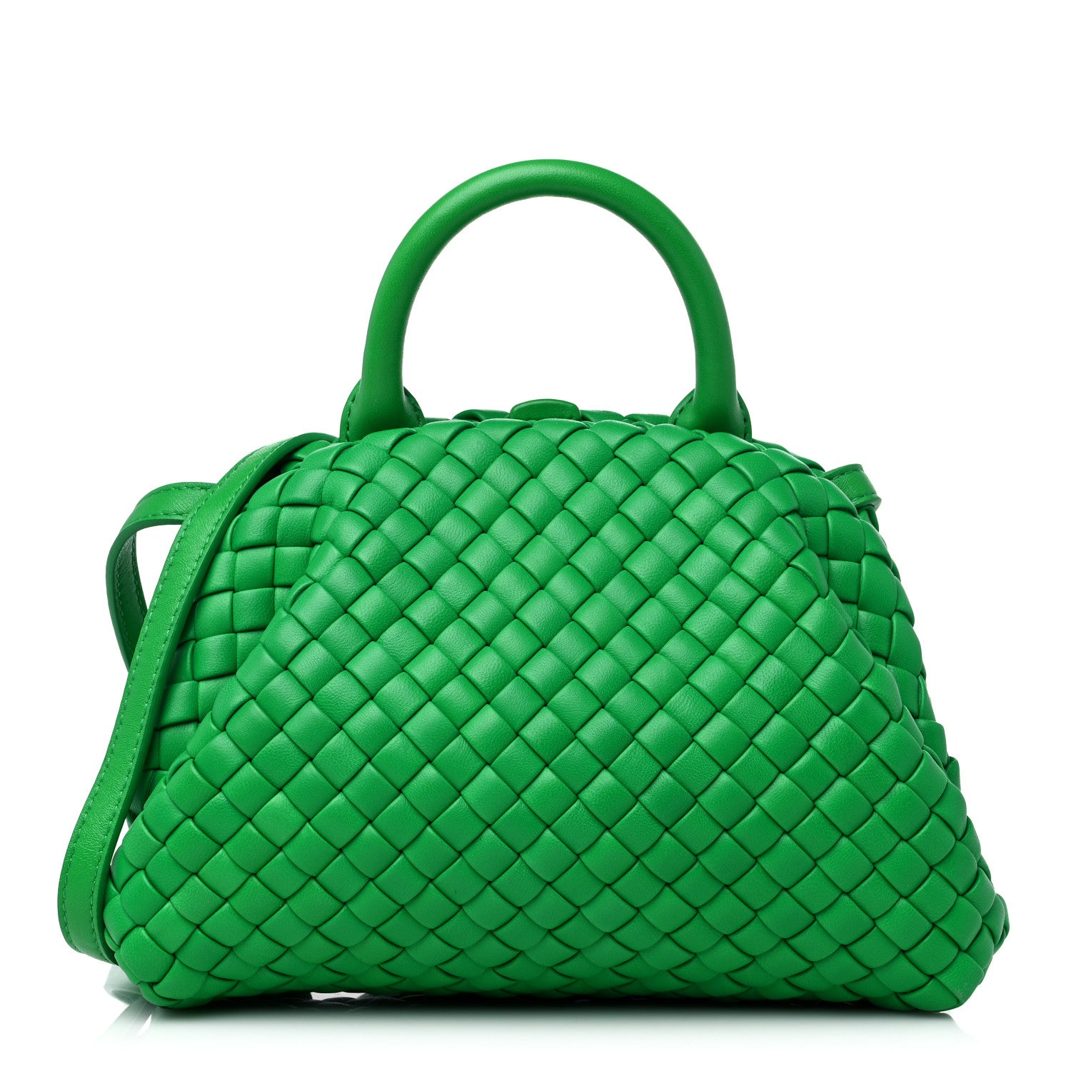 Bottega Veneta Nappa Intreccio Mini Padded Handle Bag Parakeet 1 of 9