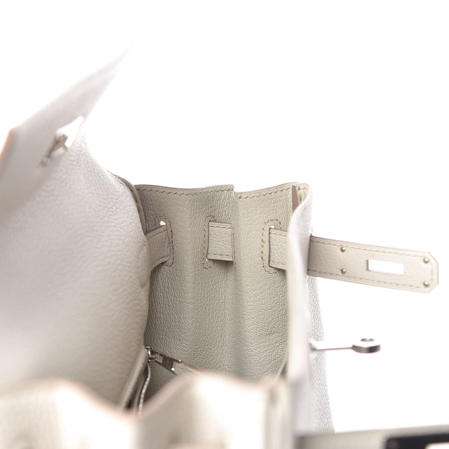 Matte Alligator Togo Kelly Retourne 28 Beton