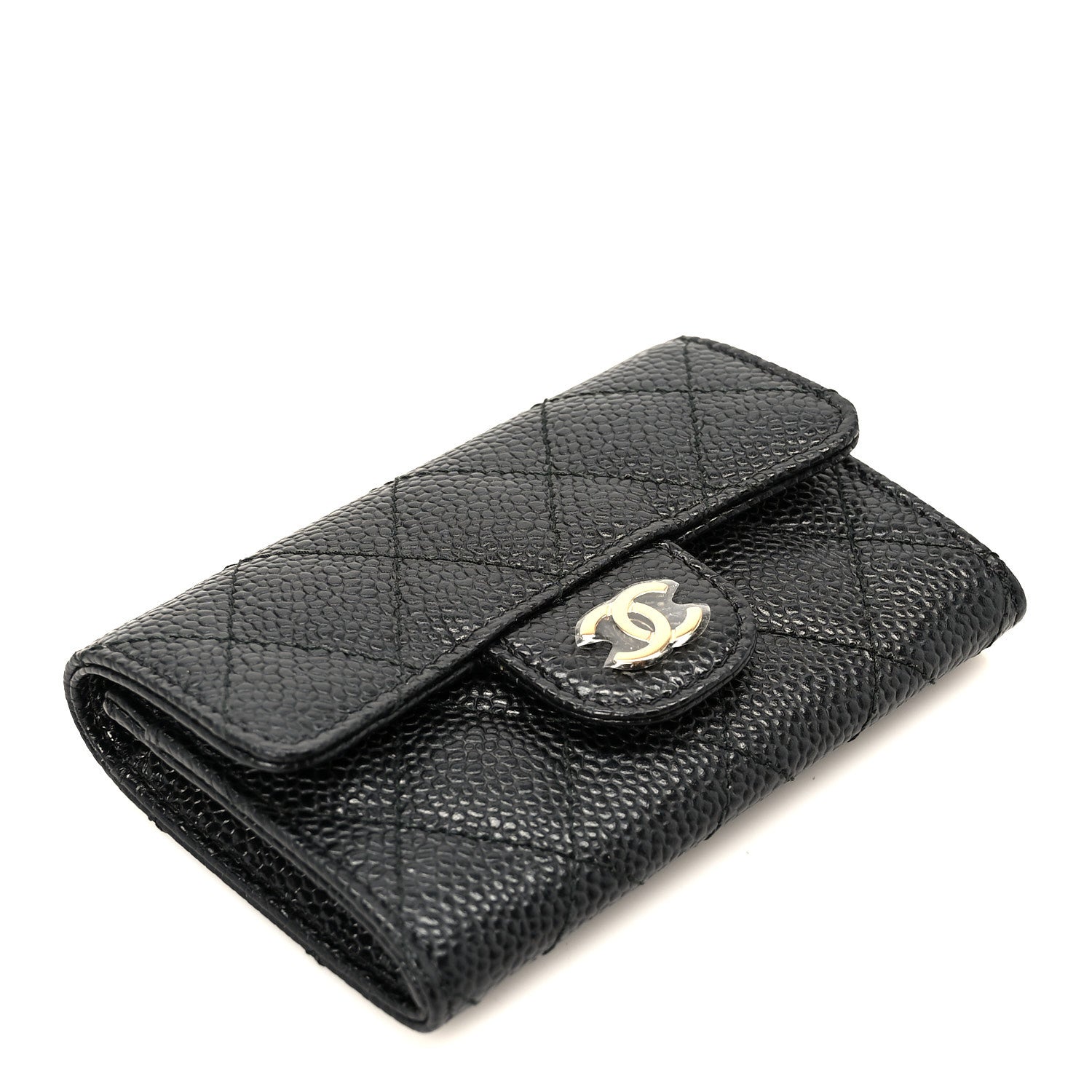 Chanel Caviar Quilted Flap Card Holder Black 4 of 10