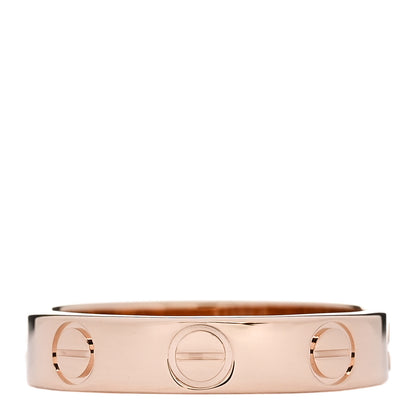 Cartier 18K Pink Gold 3.5mm LOVE Wedding Band Ring 46 3.75 3 of 5