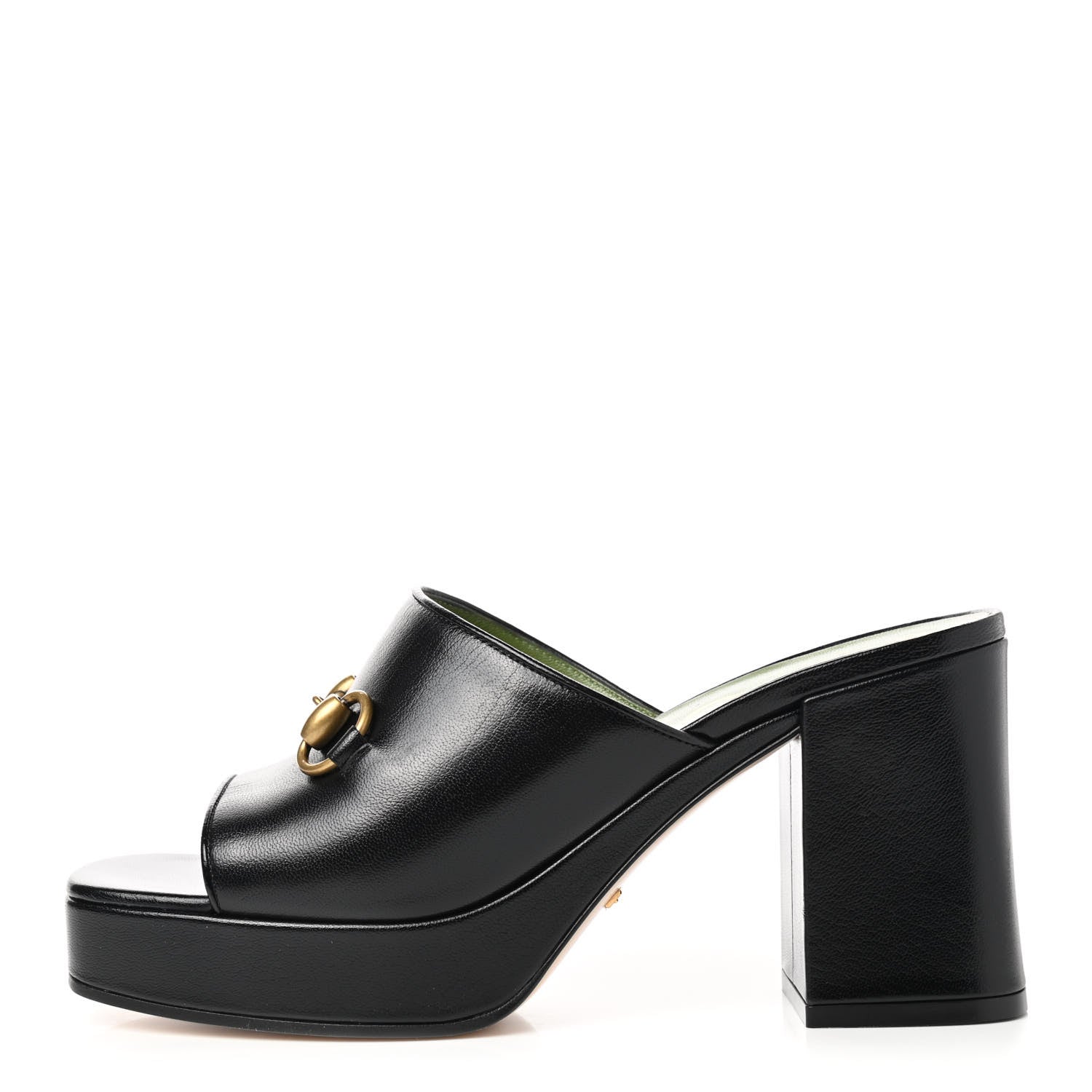 Gucci Granada Kid Houdan Platform Slide Sandals 37 Black 1 of 10