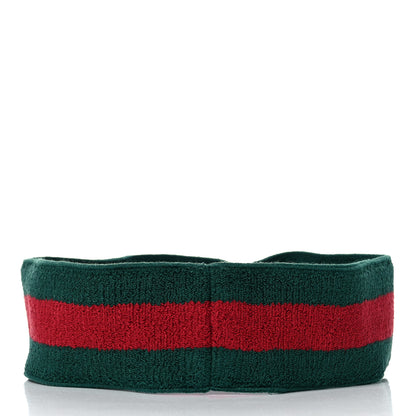 Gucci Vinyl Web Visor L Green Red 4 of 8