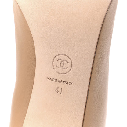 Chanel Lambskin Short Ankle Boots 41 Beige 6 of 8