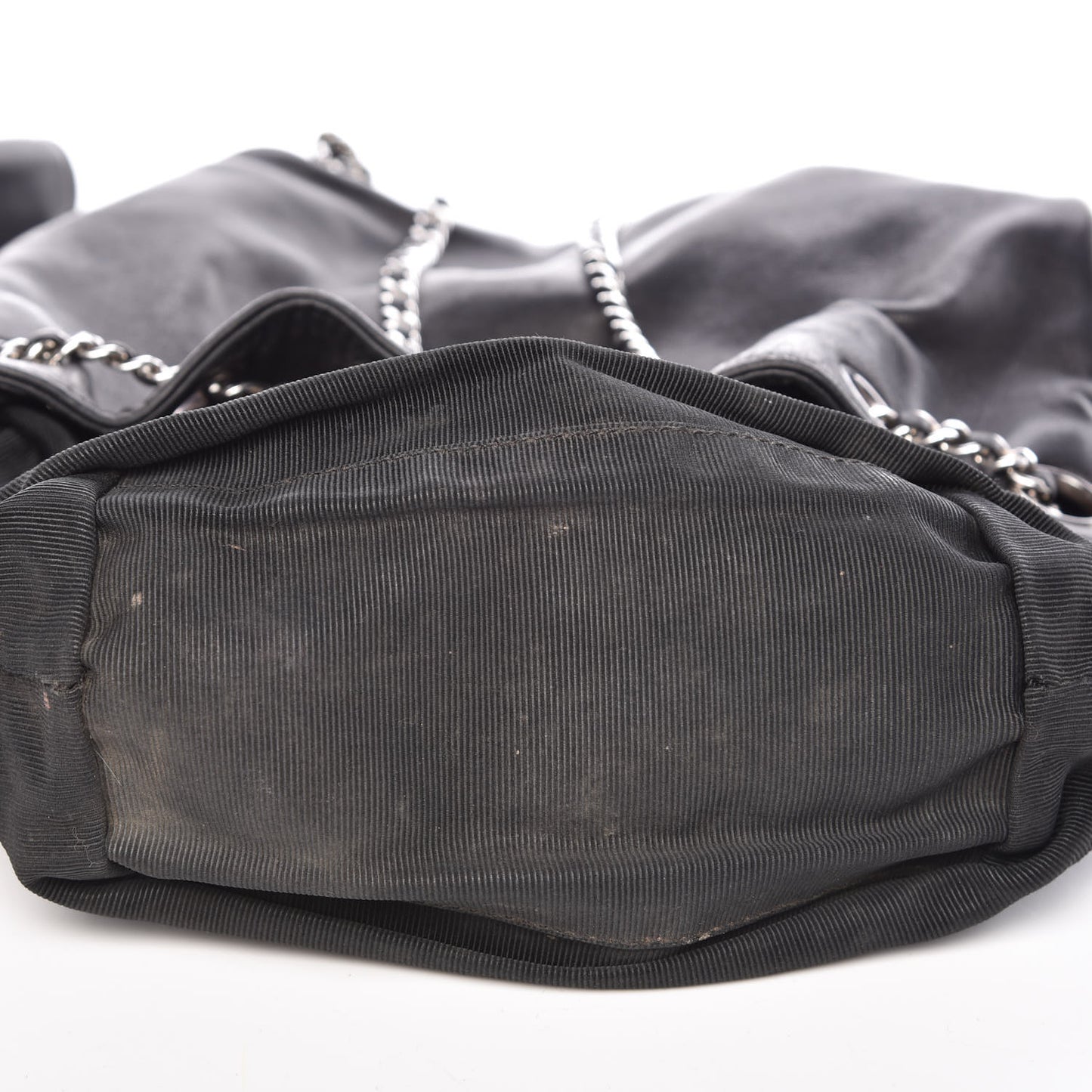 Lambskin CC Drawstring Backpack Black