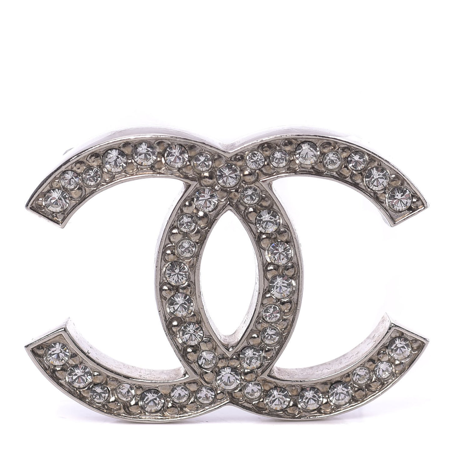 Crystal Palais Garnier CC Brooch Silver