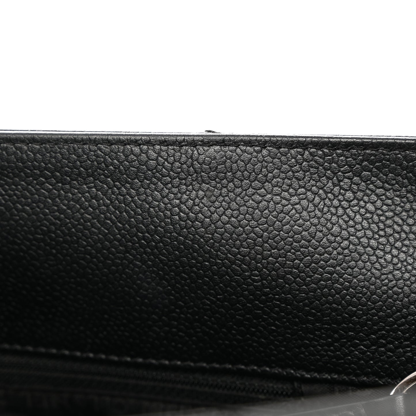 Caviar Square Stitched Large Tote Black