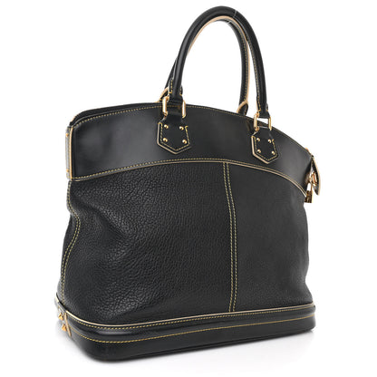 Louis Vuitton Suhali Lockit MM Black 3 of 12