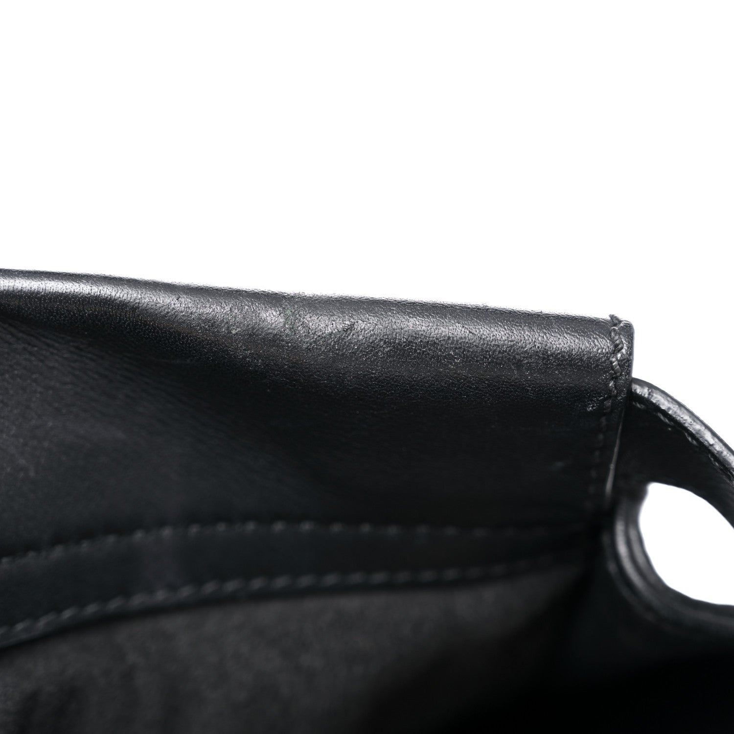 Fendi Vitello Seta Shiny Nappa Medium Peekaboo Iconic Satchel Black 11 of 14