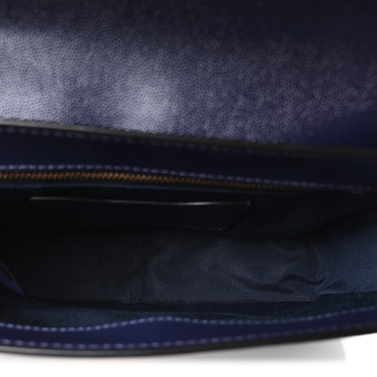 Marc Jacobs Textured Calfskin The J Link Shoulder Bag Navy Multicolor 5 of 10