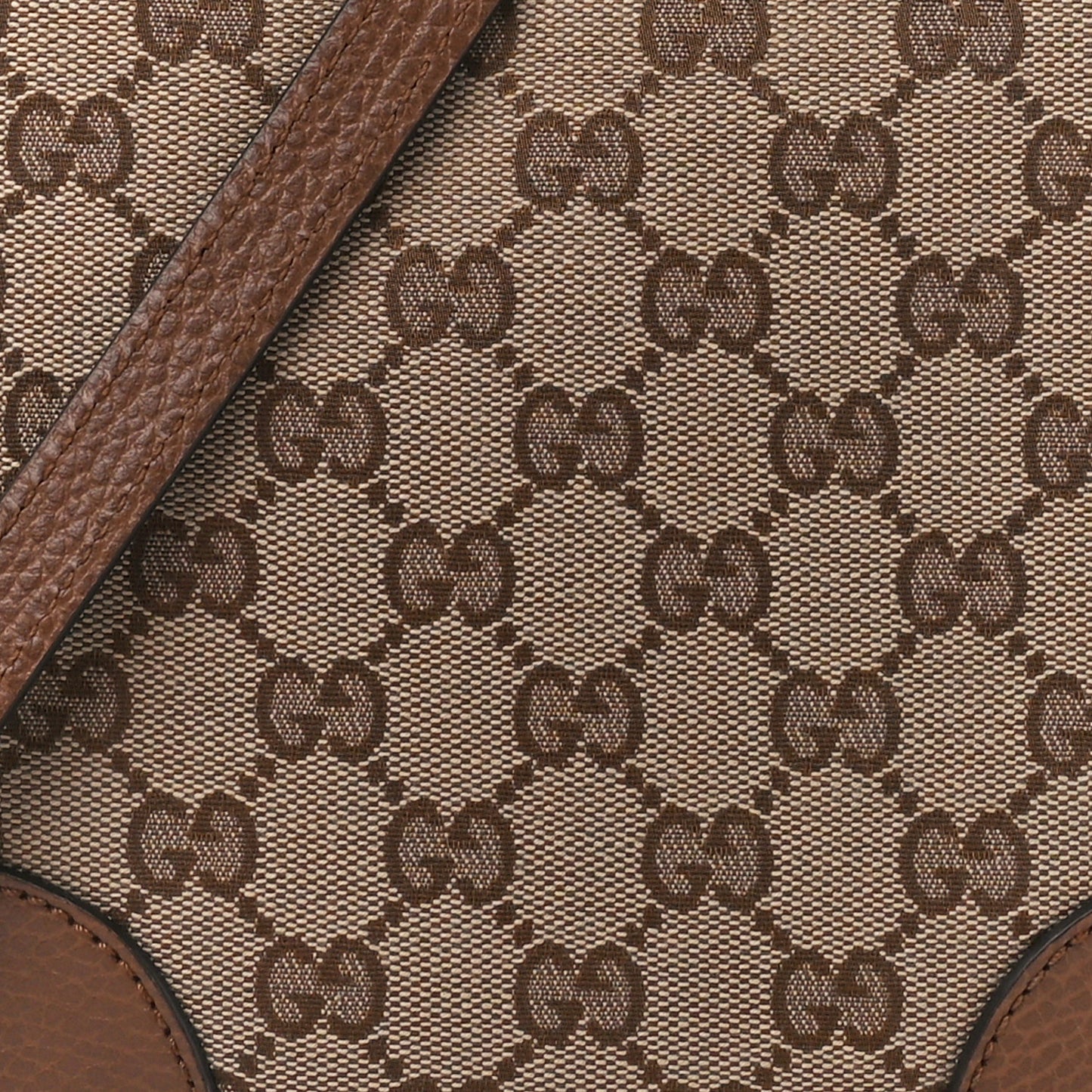 Monogram Mini Bree Messenger Bag Beige Tabacco