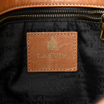 Lanvin Calfskin Matelasse Medium Happy Shoulder Bag Cognac 6 of 16