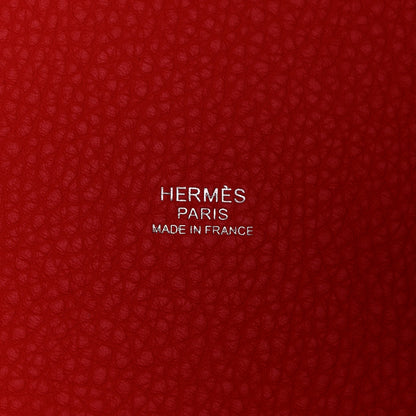 Hermes Taurillon Clemence Picotin Lock 22 MM Rose Texas 6 of 9