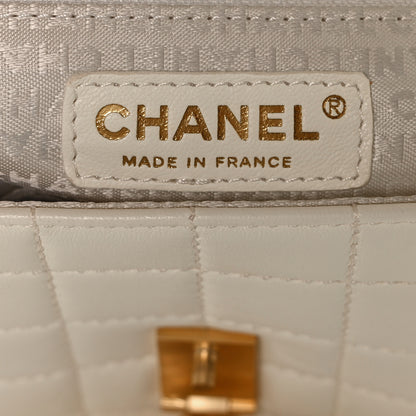 Chanel Lambskin Chocolate Bar Leo Lion Flap White 6 of 11