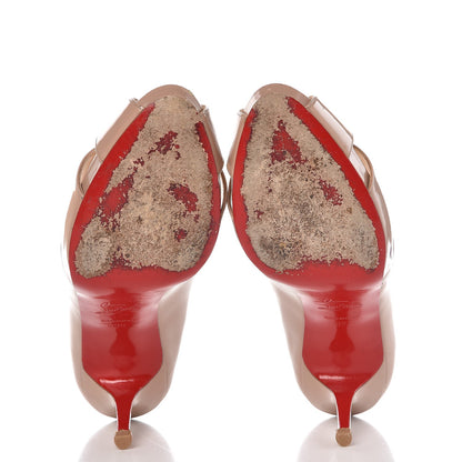 Christian Louboutin Patent Shelley 90 Pumps 39 39.5 Nude 8 of 12