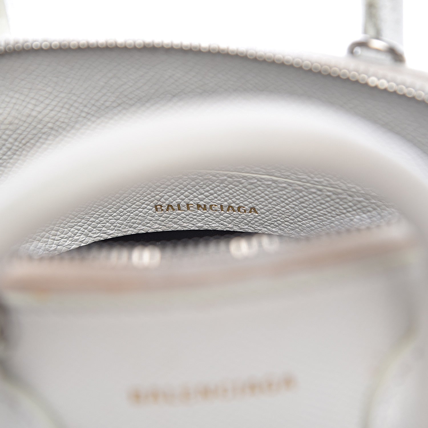 Balenciaga Grained Calfskin XXS Ville Top Handle Bag White Black 6 of 20
