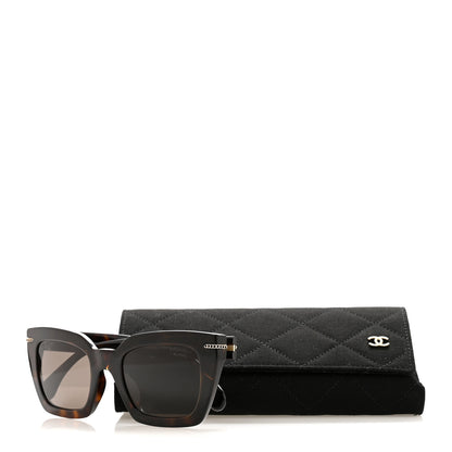 Chanel Acetate Square Sunglasses 5509-A Tortoise 8 of 8