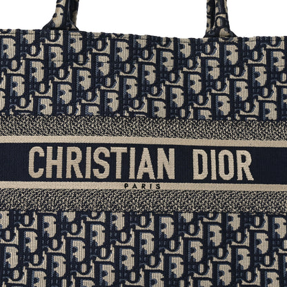 Christian Dior Oblique Medium Book Tote Blue Multicolor 8 of 13