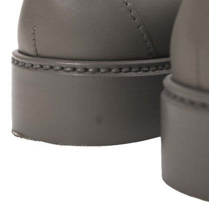 Chanel Lambskin Quilted CC Turnlock Loafers 39 Grey 11 of 11