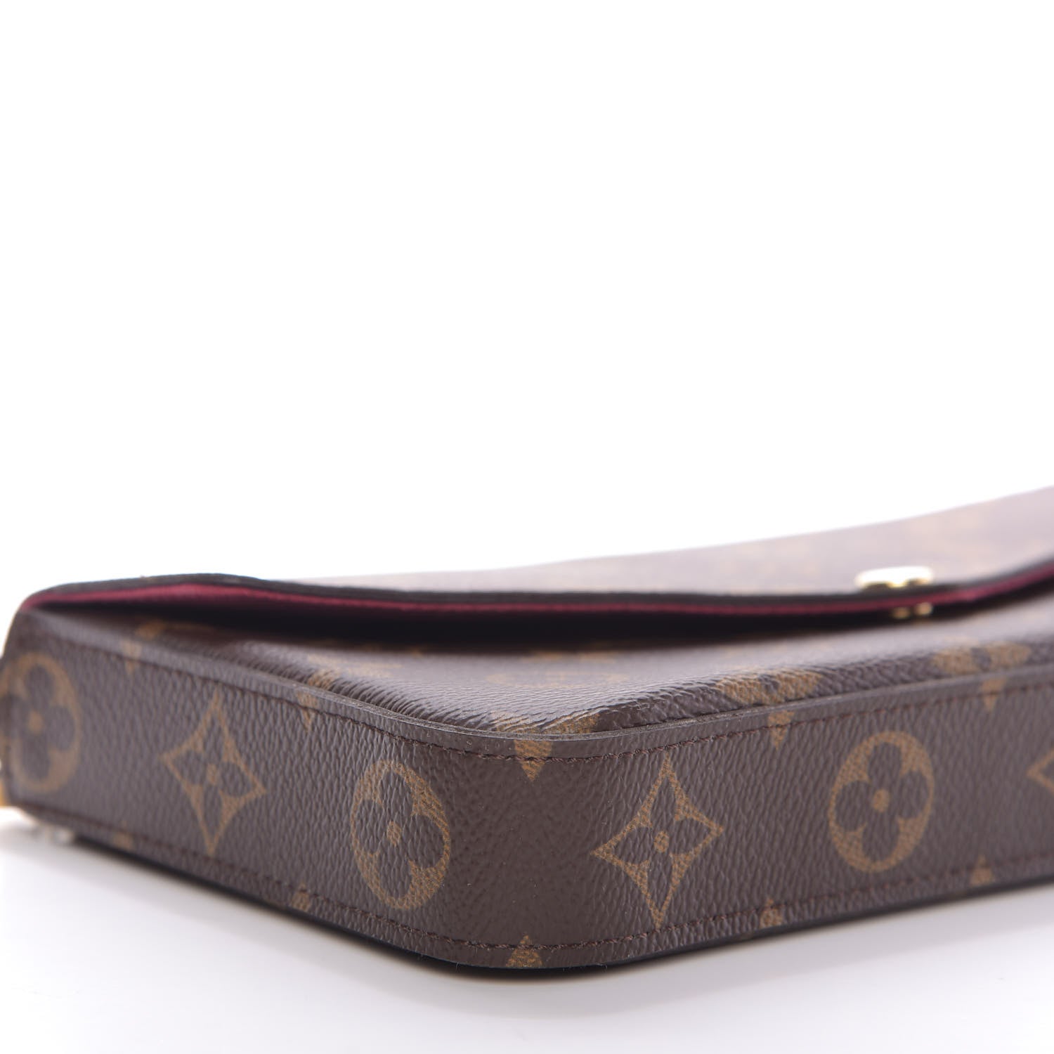 Louis Vuitton Monogram Pochette Felicie Chain Wallet Fuchsia 7 of 11