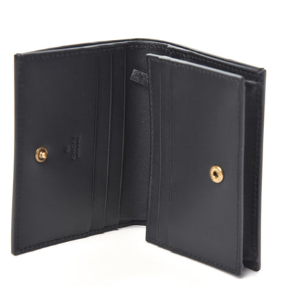 Gucci Calfskin Queen Margaret Card Case Wallet Black 5 of 6