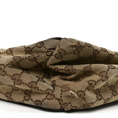Gucci Monogram Natural Pigskin Large Diaper Bag Beige Ebony Cocoa Dark Chocolate 10 of 10