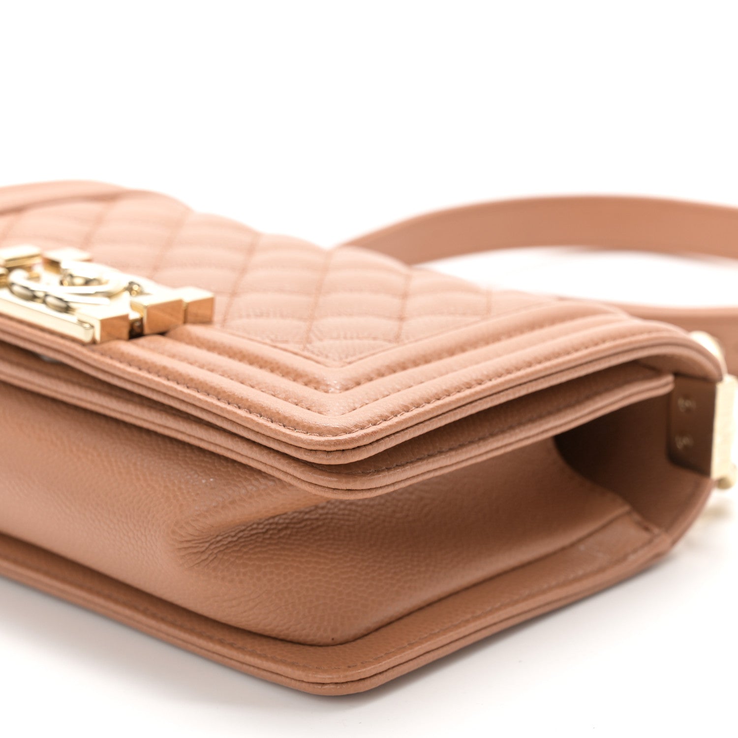 Chanel Caviar Quilted Small Boy Flap Brown 10 of 11