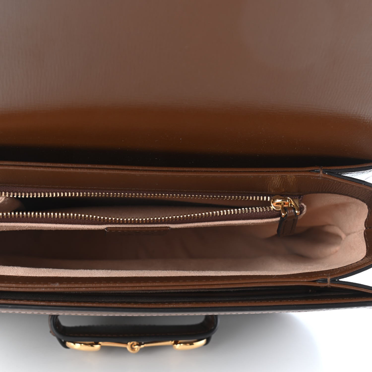 Gucci GG Supreme Monogram Horsebit 1955 Shoulder Bag Beige Brown Sugar 5 of 9