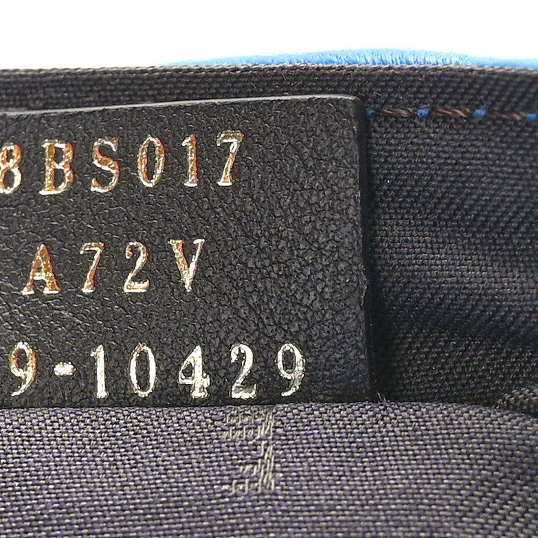 Nappa FF 1974 Embossed Mini Baguette Blue Royal
