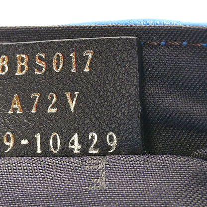 Fendi Nappa FF 1974 Embossed Mini Baguette Blue Royal 7 of 11