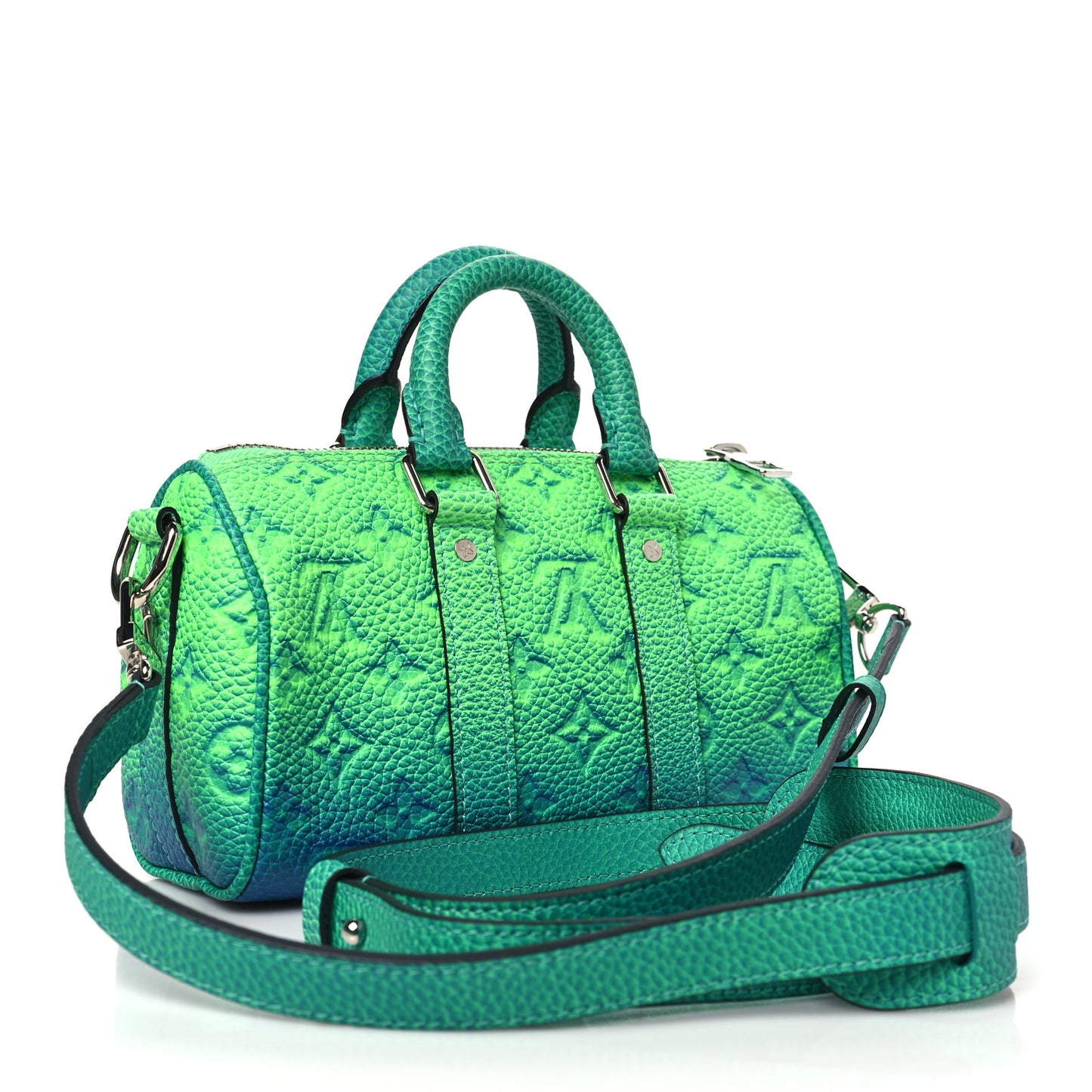 Taurillon Illusion Keepall XS Bleu Vert