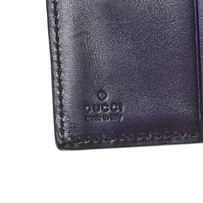 Gucci Shine Guccissima French Flap Trademark Wallet Melanzana 7 of 8