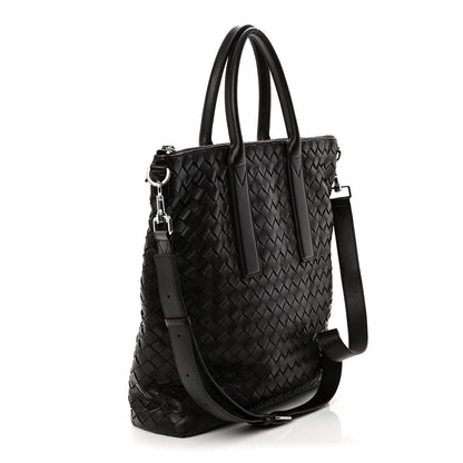 Bottega Veneta Calfskin Intrecciato Zipped North South Tote Fondant 3 of 13