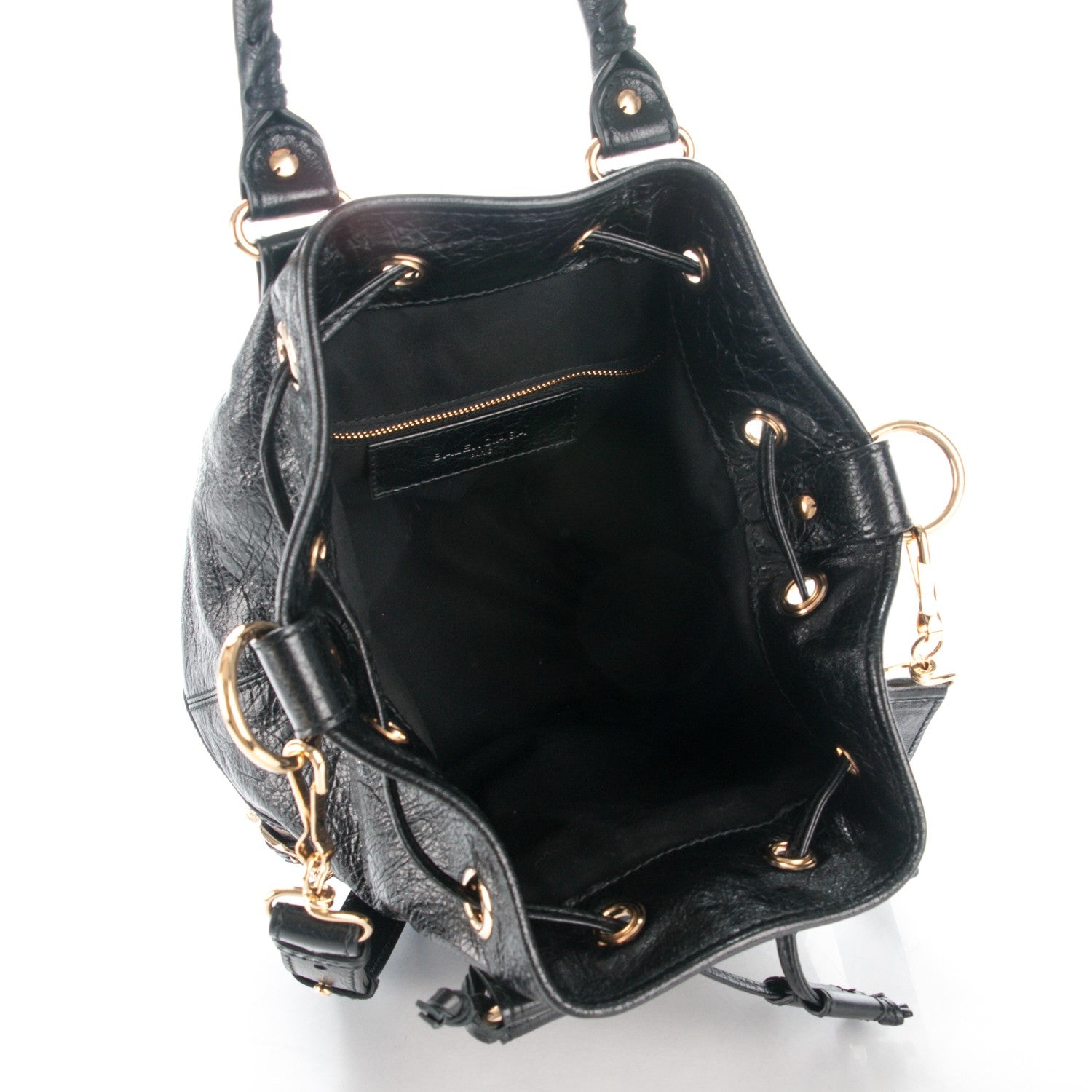 Balenciaga Agneau Giant 12 Gold Hardware Mini Pompon Black 4 of 6