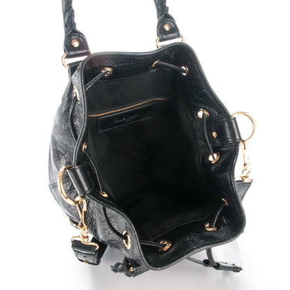 Balenciaga Agneau Giant 12 Gold Hardware Mini Pompon Black 4 of 6
