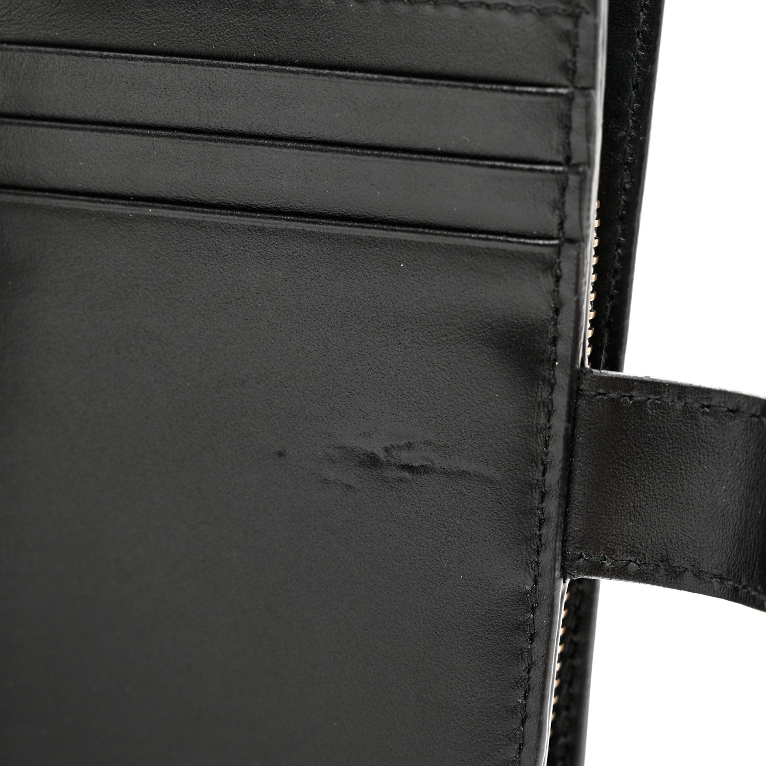 Christian Dior Lambskin Cannage Studded Lady Dior Compact Wallet Black 7 of 7