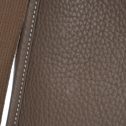 Hermes Taurillon Clemence Evelyne III GM Etoupe 8 of 8